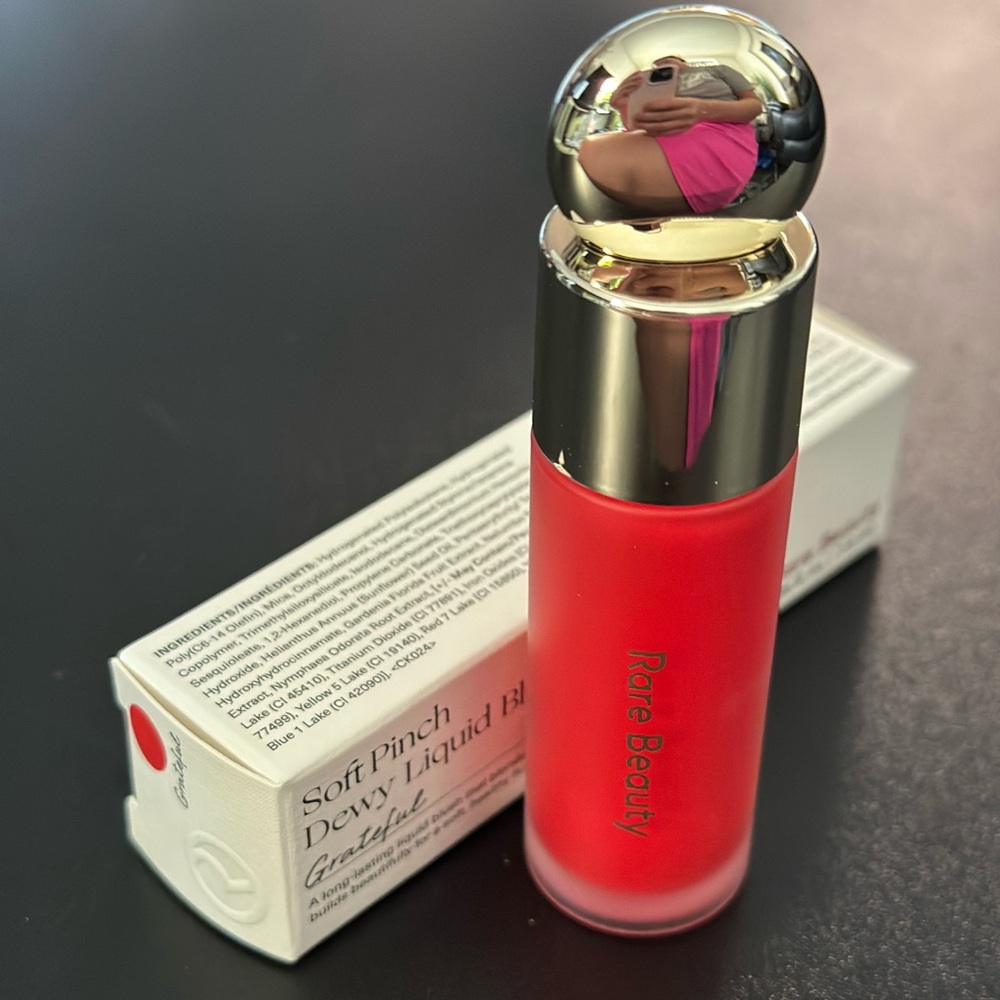 Rare Beauty Soft Pinch Dewy Liquid Blush Grateful NIB